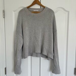 Everlane gray heavy knit sweater XL